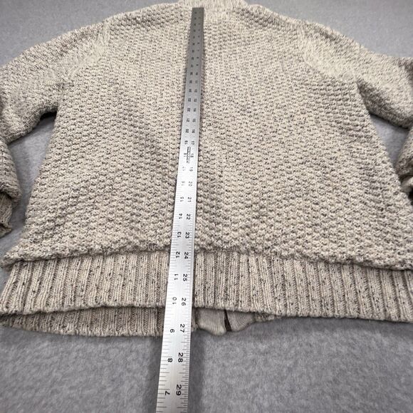 Carbon 2 Cobalt Sweater Mens Large Full Zip Heavy Lined Fisherman Flecked Cream - Picture 5 of 10